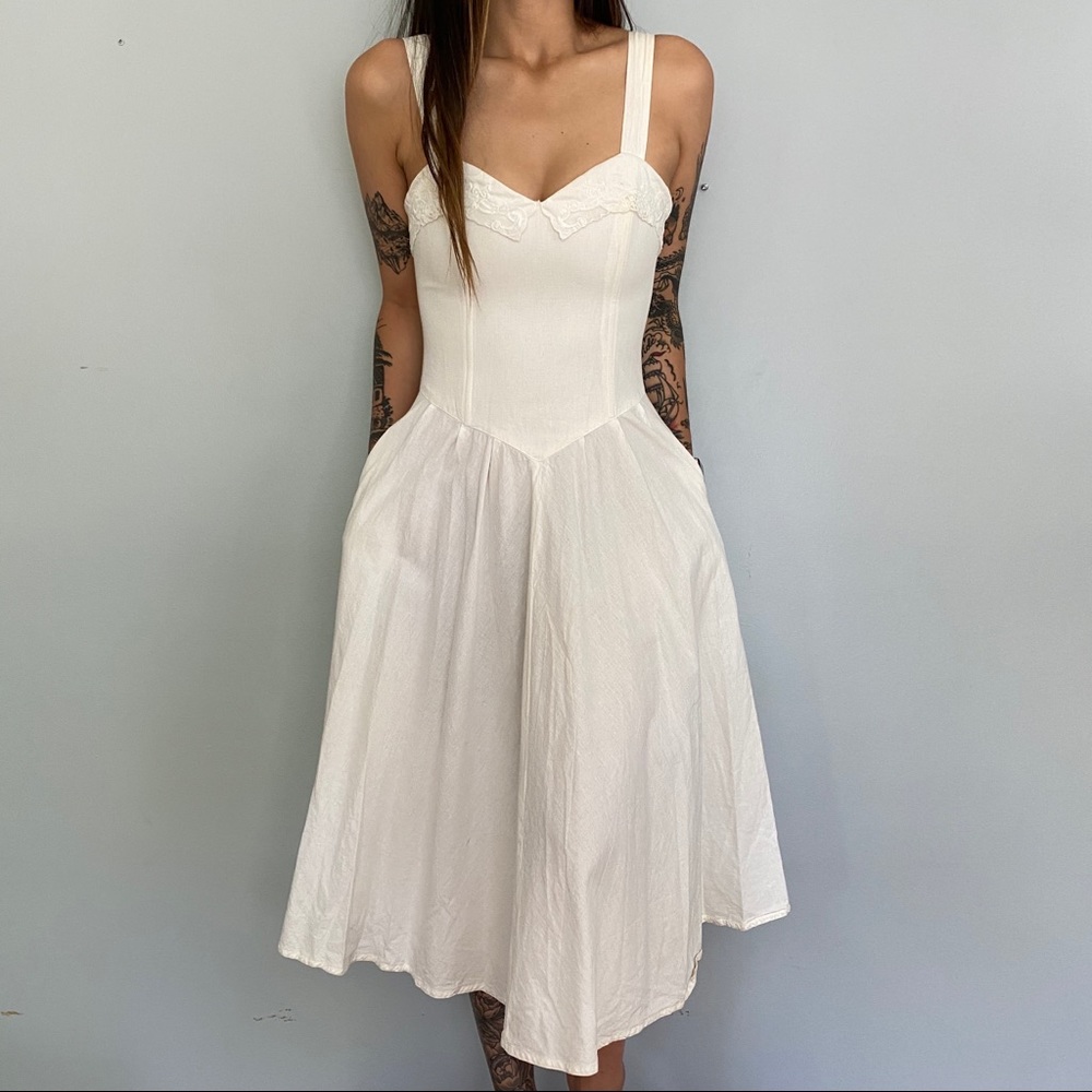 Vintage white sundress